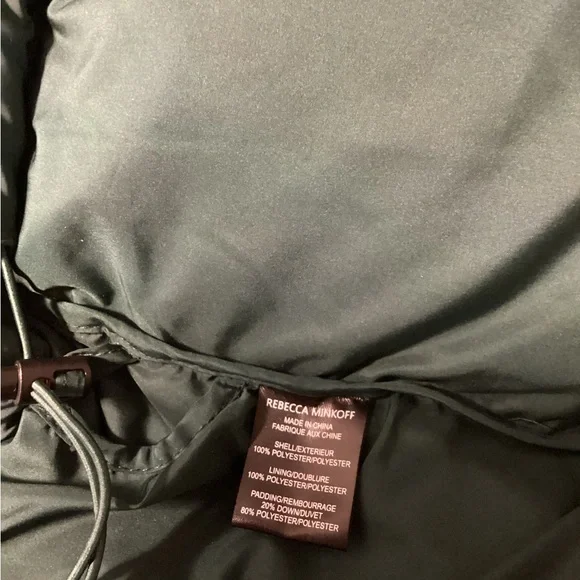 Rebecca Minkoff Deep Green Puffer Coat - Picture 4 of 6